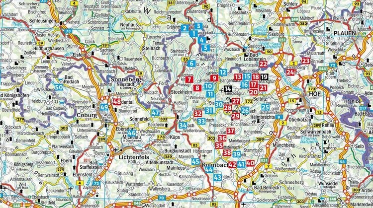 Produktbild: ROTHER Wanderf&uuml;hrer Frankenwald &ndash; mit Coburger Land