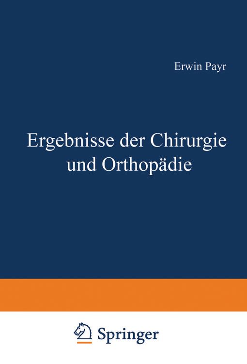 Produktbild: Ergebnisse der Chirurgie und Orthop&auml;die