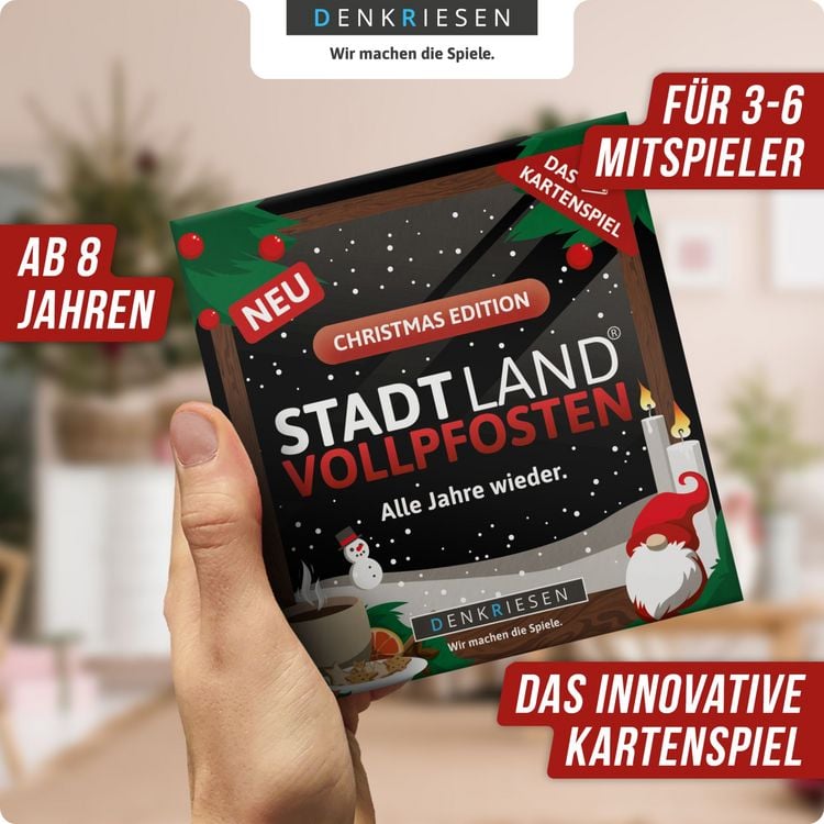 STADT LAND VOLLPFOSTEN® - Das Kartenspiel – Christmas Edition - "Alle Jahre wieder."