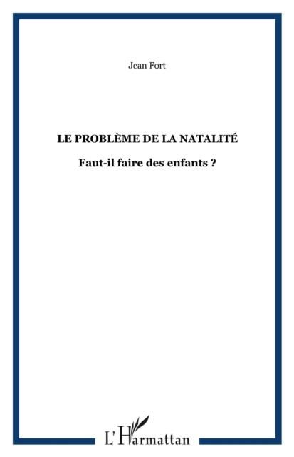 Produktbild: Probleme de la natalite: faut-il faire