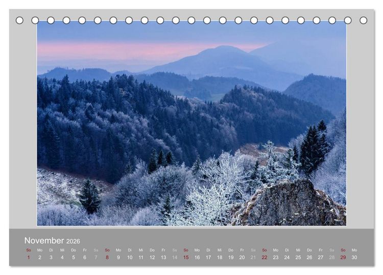 Produktbild: Schweiz - Impressionen der idyllischen Bergwelt im Laufe der Jahreszeiten (Tischkalender 2026 DIN A5 quer), CALVENDO Monatskalender