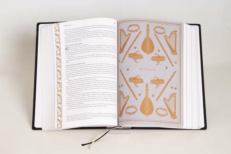 Neues Leben. Die Bibel - Golden Grace Edition, Tintenschwarz