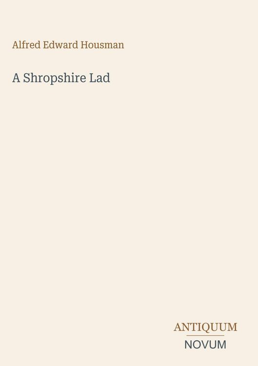 Produktbild: A Shropshire Lad