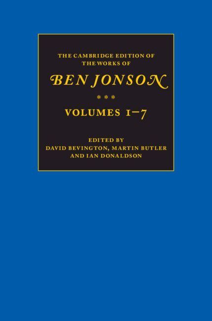 Produktbild: The Cambridge Edition of the Works of Ben Jonson 7 Volume Set