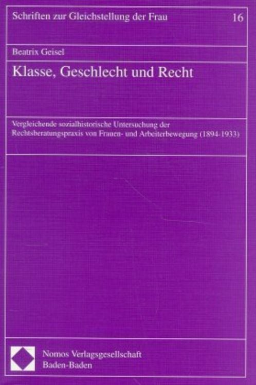 Produktbild: Klasse, Geschlecht und Recht