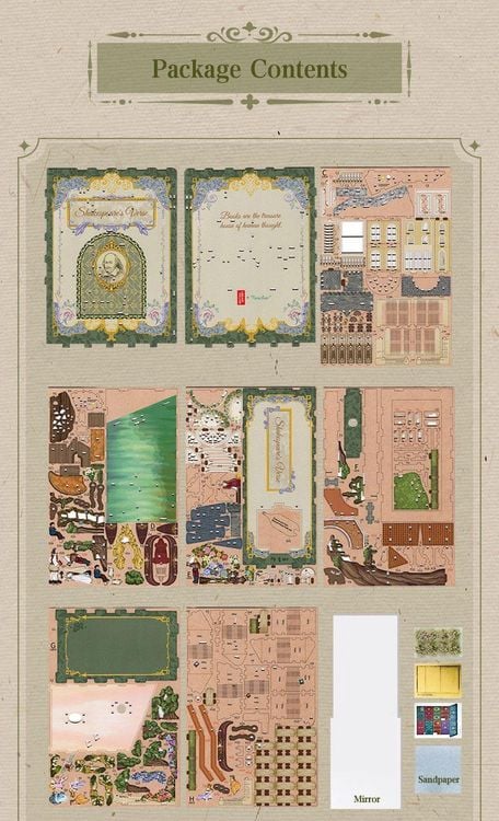 Produktbild: Book Nook DIY B&uuml;cherecke Shakespears Verse