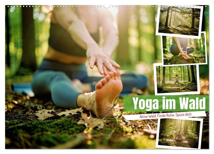 Produktbild: Yoga im Wald (Wandkalender 2027 DIN A2 quer), CALVENDO Monatskalender