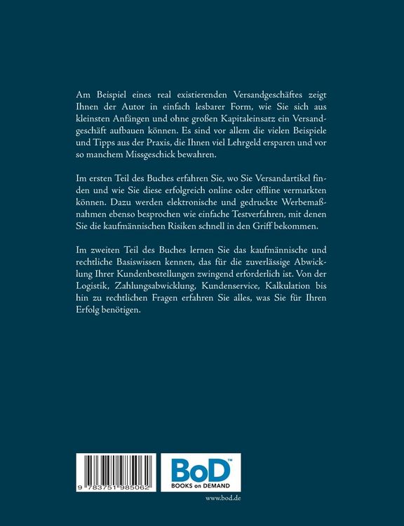 Produktbild: Erfolgreich im Versandhandel
