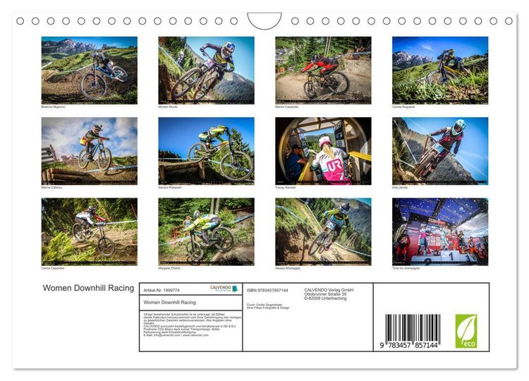 Produktbild: Women Downhill Racing (Wandkalender 2026 DIN A4 quer), CALVENDO Monatskalender