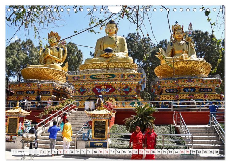 Produktbild: KATHMANDU, Nepals Hauptstadt (Wandkalender 2026 DIN A4 quer), CALVENDO Monatskalender