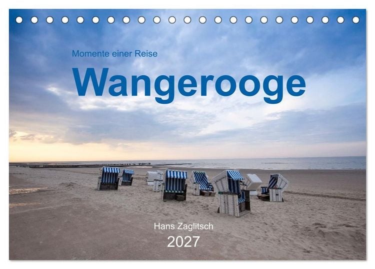 Produktbild: Wangerooge - Momente einer Reise (Tischkalender 2027 DIN A5 quer), CALVENDO Monatskalender
