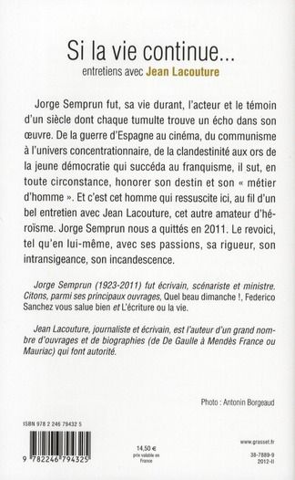 Produktbild: Si la vie continue...