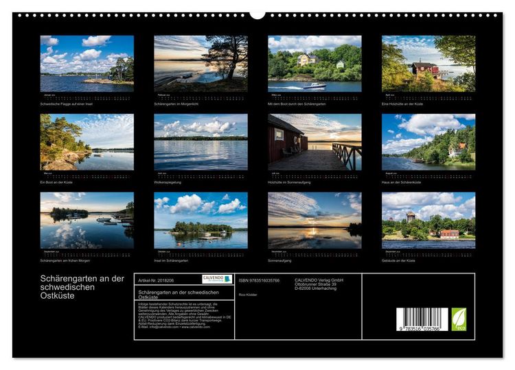 Produktbild: Sch&auml;rengarten an der schwedischen Ostk&uuml;ste (hochwertiger Premium Wandkalender 2026 DIN A2 quer), Kunstdruck in Hochglanz