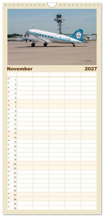 Produktbild: Familienplaner 2027 - Klassiker der L&uuml;fte mit 5 Spalten (Wandkalender, 21 x 45 cm) CALVENDO