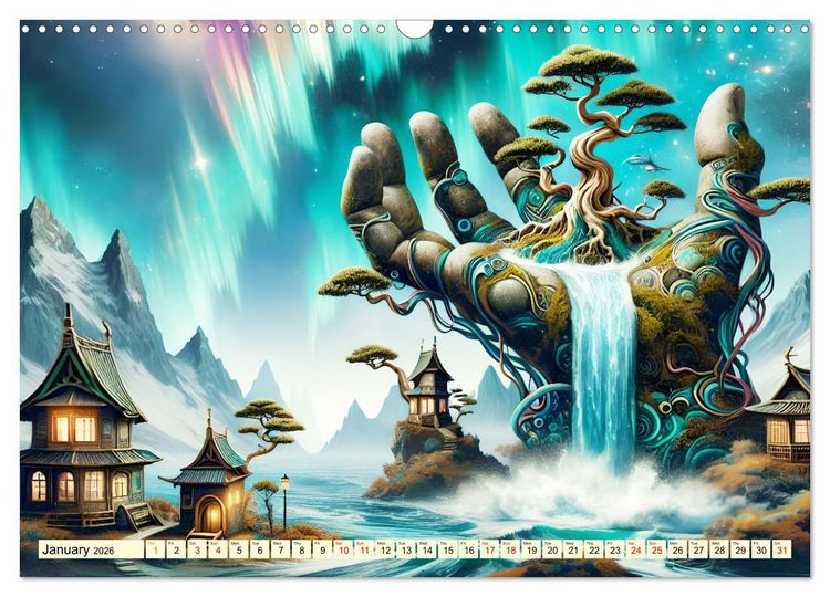 Produktbild: Nature Genesis - The hand of life (Wall Calendar 2026 DIN A3 landscape), CALVENDO 12 Month Wall Calendar