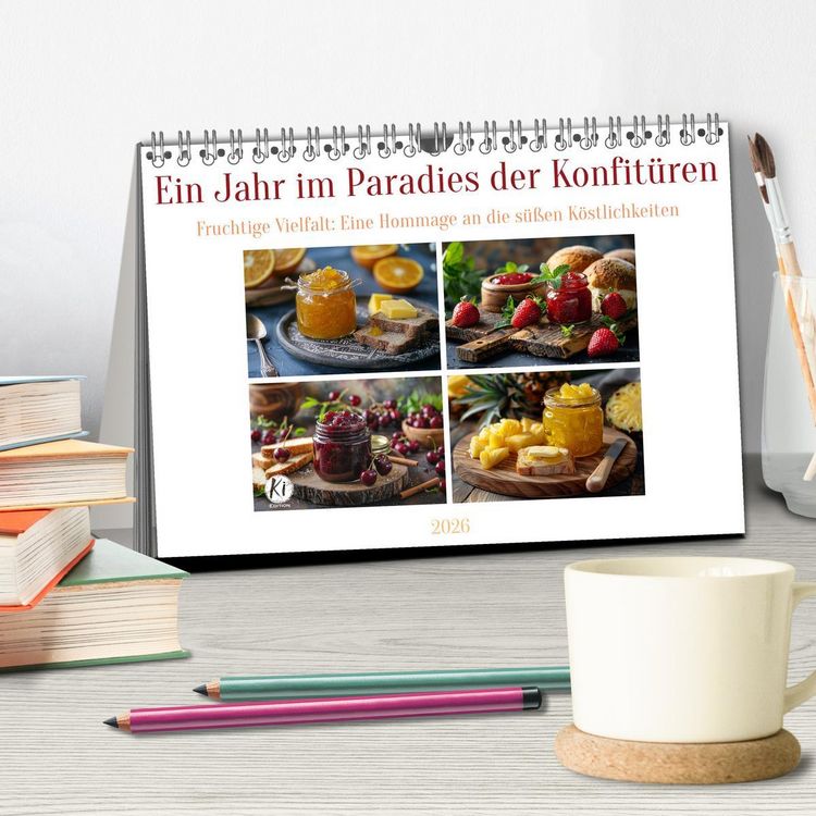 Produktbild: Ein Jahr im Paradies der Konfit&uuml;ren (Tischkalender 2026 DIN A5 quer), CALVENDO Monatskalender