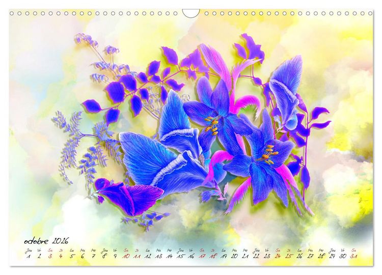 Produktbild: Prairies sauvages en fleurs (Calendrier mural 2026 DIN A3 vertical), CALVENDO calendrier mensuel