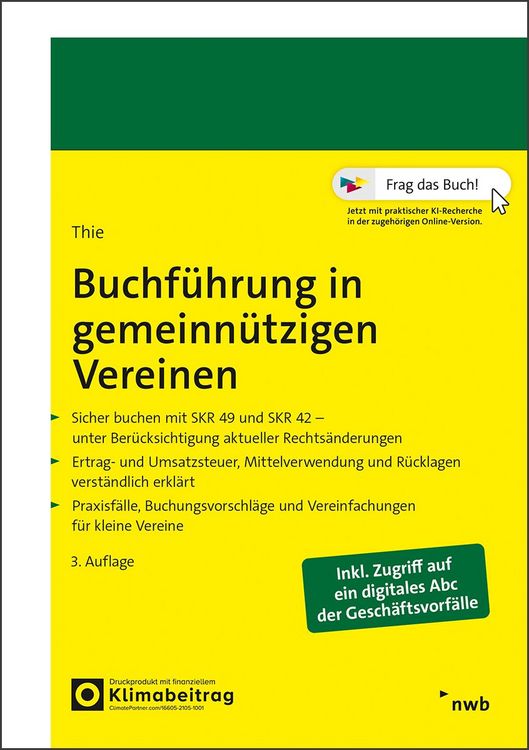 Produktbild: Buchf&uuml;hrung in gemeinn&uuml;tzigen Vereinen