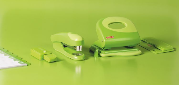 Produktbild: Brunnen Taschenlocher Colour Code | kiwi