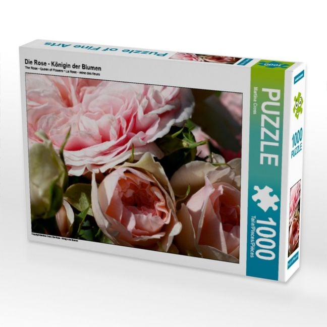 Produktbild: CALVENDO Puzzle Die Rose - K&ouml;nigin der Blumen | 1000 Teile Lege-Gr&ouml;&szlig;e 64x48cm Foto-Puzzle f&uuml;r gl&uuml;ckliche Stunden