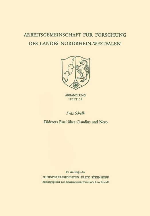 Produktbild: Diderots Essai &uuml;ber Claudius und Nero
