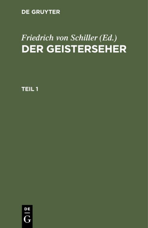 Produktbild: Der Geisterseher. Teil 1
