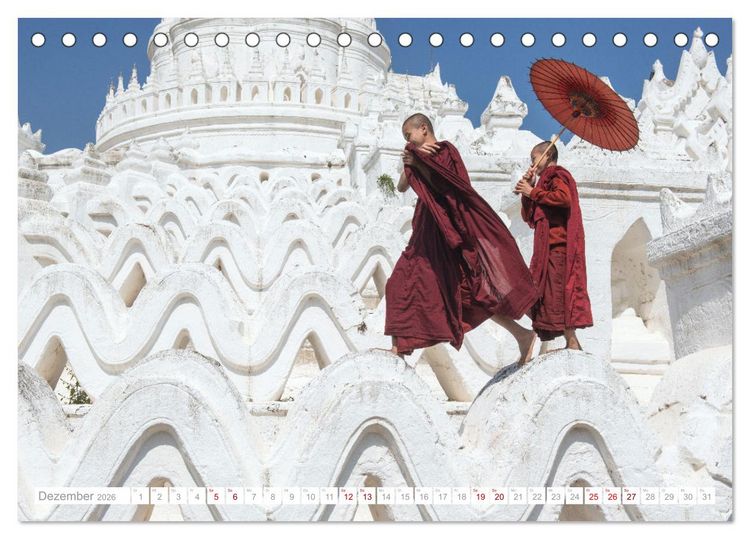 Produktbild: Asien - Kontinent der Farben (Tischkalender 2026 DIN A5 quer), CALVENDO Monatskalender