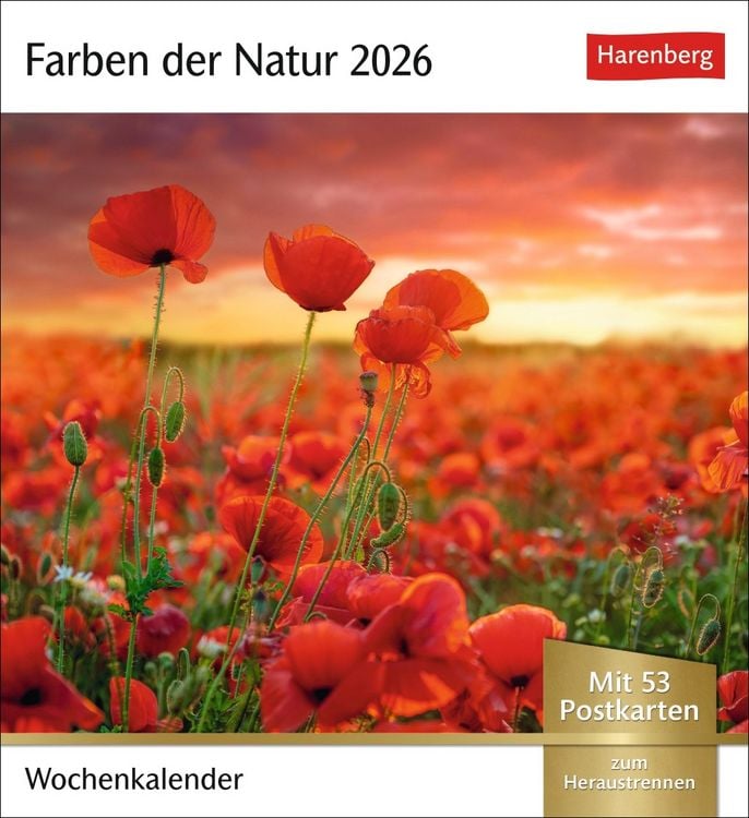 Bild vom Artikel Farben der Natur Postkartenkalender 2026 - Wochenkalender mit 53 Postkarten vom Autor Harenberg