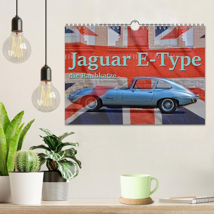 Produktbild: Jaguar E-Type - Die Raubkatze (Wandkalender 2026 DIN A4 quer), CALVENDO Monatskalender