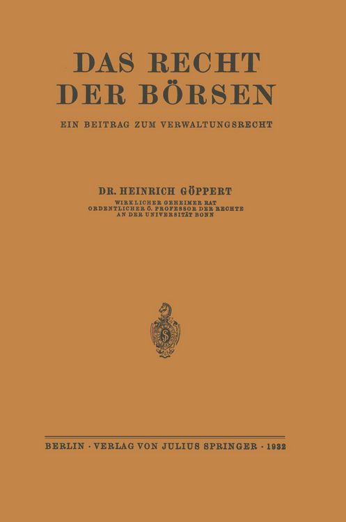 Produktbild: Das Recht der B&ouml;rsen