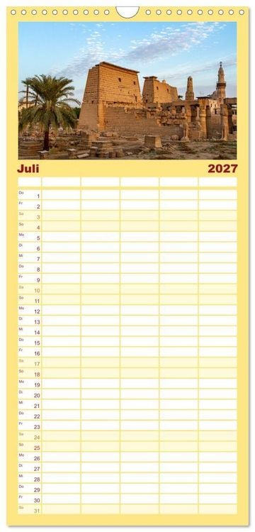 Produktbild: Familienplaner 2027 - Das Erbe der Pharaonen mit 5 Spalten (Wandkalender, 21 x 45 cm) CALVENDO