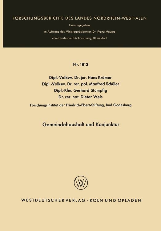 Produktbild: Gemeindehaushalt und Konjunktur