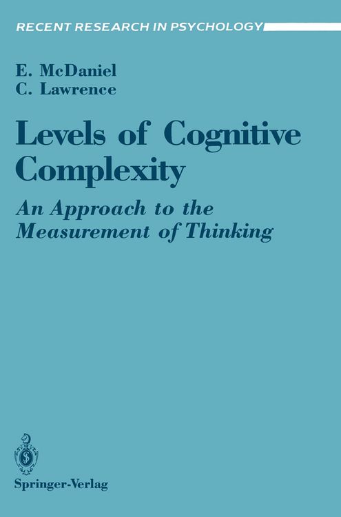 Produktbild: Levels of Cognitive Complexity