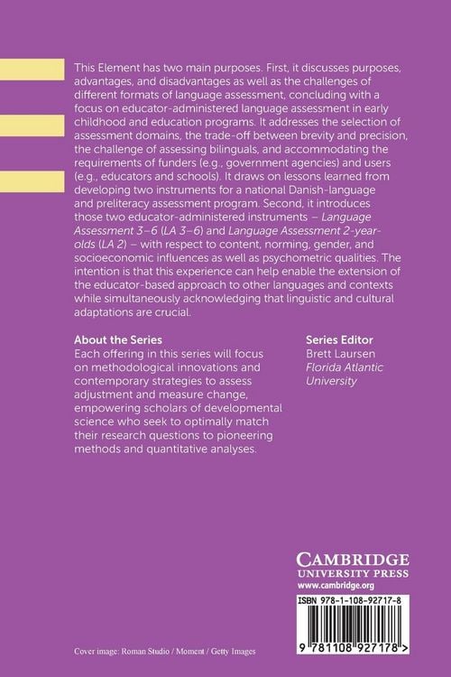 Produktbild: Language Assessments for Preschool Children