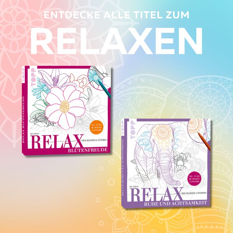 Produktbild: Relax Bl&uuml;tenfreude - Linien nachfahren & entspannen