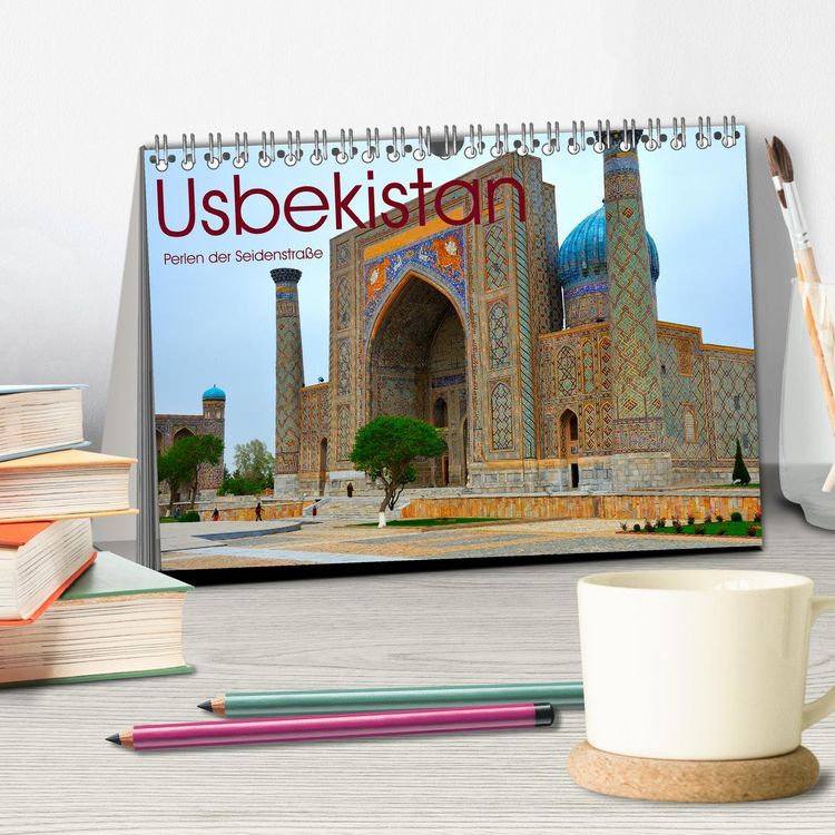 Produktbild: Usbekistan, Perlen der Seidenstra&szlig;e (Tischkalender 2026 DIN A5 quer), CALVENDO Monatskalender