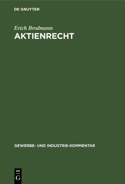 Produktbild: Aktienrecht
