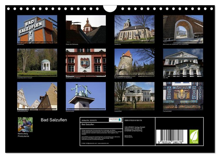 Produktbild: Bad Salzuflen (Wandkalender 2026 DIN A4 quer), CALVENDO Monatskalender
