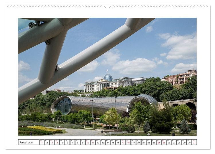 Produktbild: Tiflis - Streifz&uuml;ge durch die georgische Hauptstadt (hochwertiger Premium Wandkalender 2026 DIN A2 quer), Kunstdruck in Hochglanz