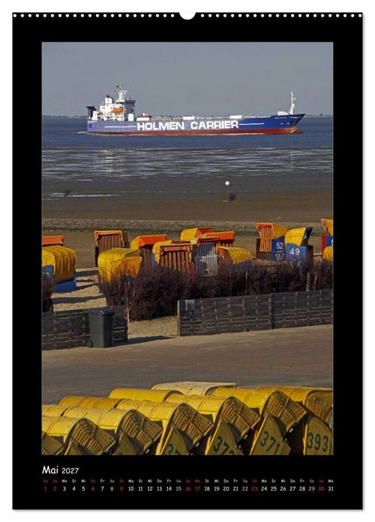 Produktbild: Cuxhaven (hochwertiger Premium Wandkalender 2027 DIN A2 hoch), Kunstdruck in Hochglanz