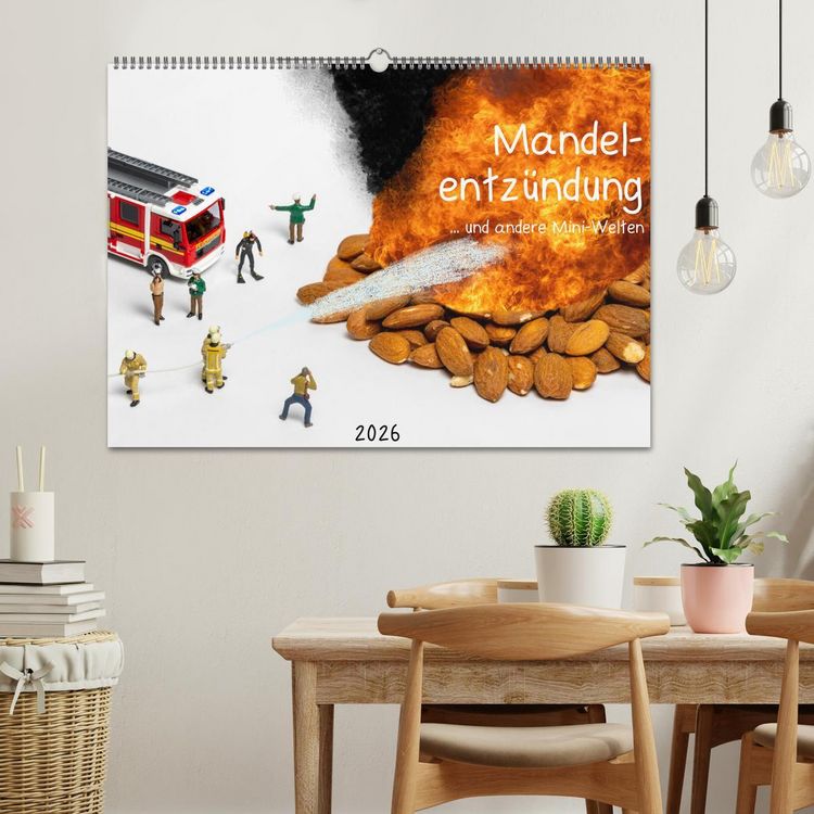 Produktbild: Mandelentz&uuml;ndung ... und andere Mini-Welten (Wandkalender 2026 DIN A2 quer), CALVENDO Monatskalender