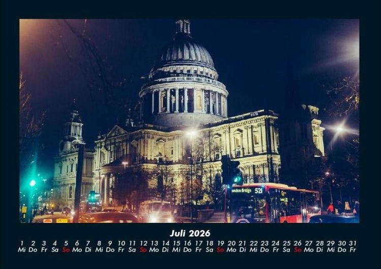 Produktbild: Londons sch&ouml;nste Seiten 2026 Fotokalender DIN A4