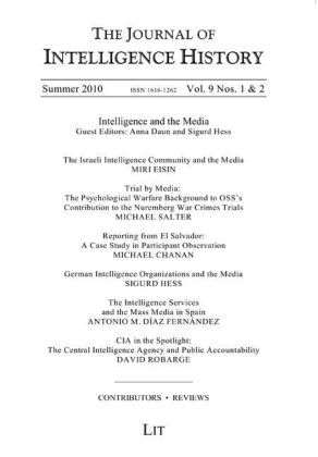 Produktbild: Journal of Intelligence History Vol. 9 No. 1-2 Winter 2010