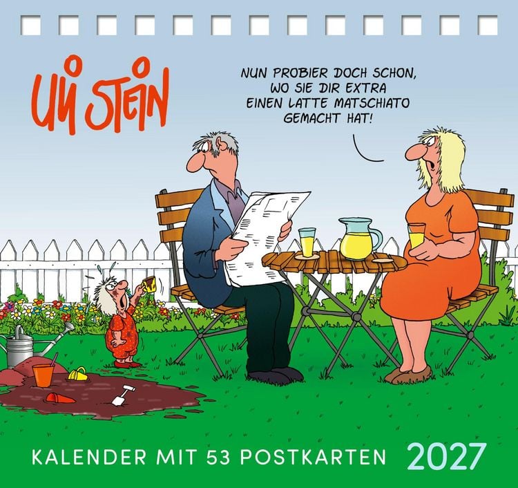 Produktbild: Uli Stein Postkartenkalender 2027