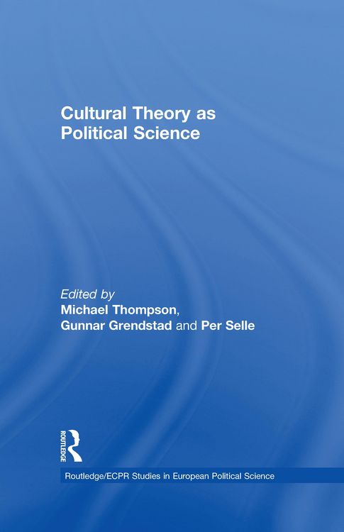 Produktbild: Cultural Theory as Political Science