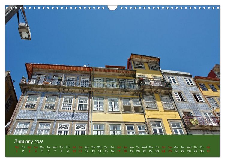 Produktbild: Colorful Porto (Wall Calendar 2026 DIN A3 landscape), CALVENDO 12 Month Wall Calendar
