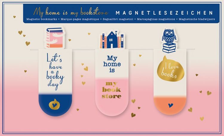 Moses. Leseband 'My Home Is My Bookstore' – Lesezeichen Mit Band, In Taupe, Aus Kunststoff