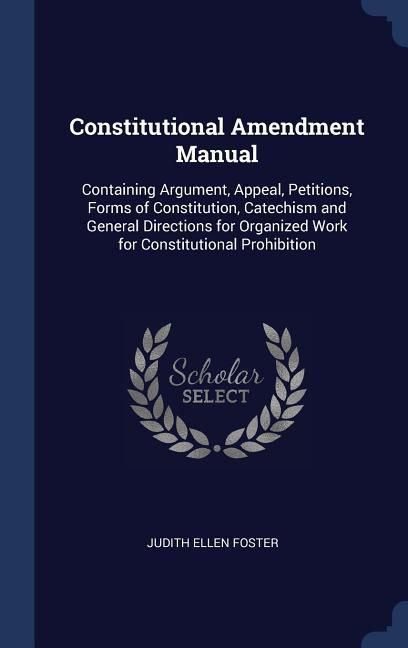 Produktbild: Constitutional Amendment Manual