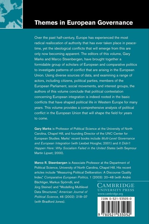 Produktbild: European Integration and Political Conflict