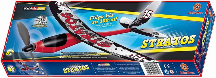 Produktbild: Paul G&uuml;nther 1629 - Stratos, Flugzueg mit Gummimotor, 53 x 50cm